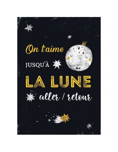 Affiche On t'aime jusqu'à la lune. Venez découvrir notre 