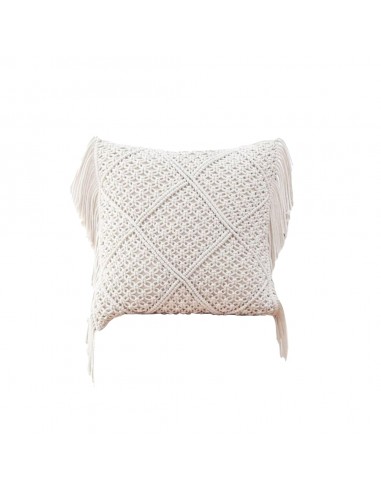 Coussin macramé écru hantent personnes