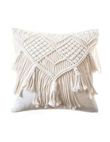 Housse de coussin en macramé bohème les muscles