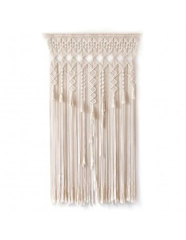 Rideau de fil macramé pompons prix