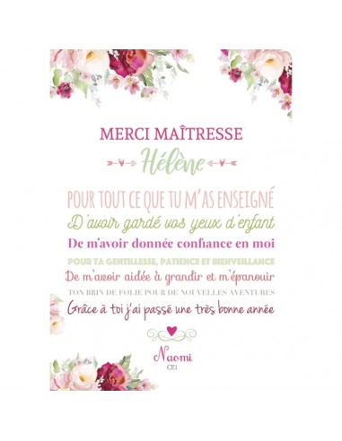 Affiche Merci Maîtresse Les magasins à Paris